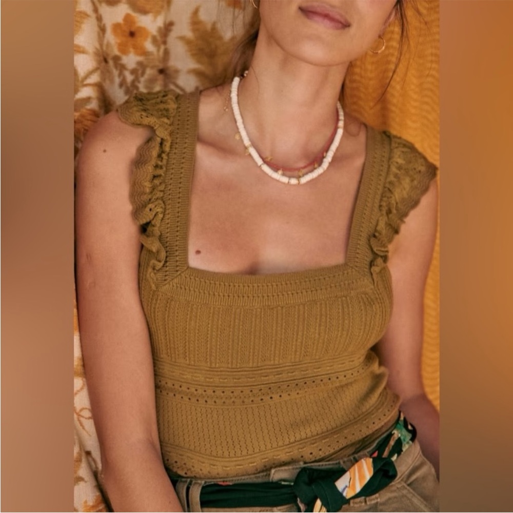Sezane Faustine Top - Golden Brown